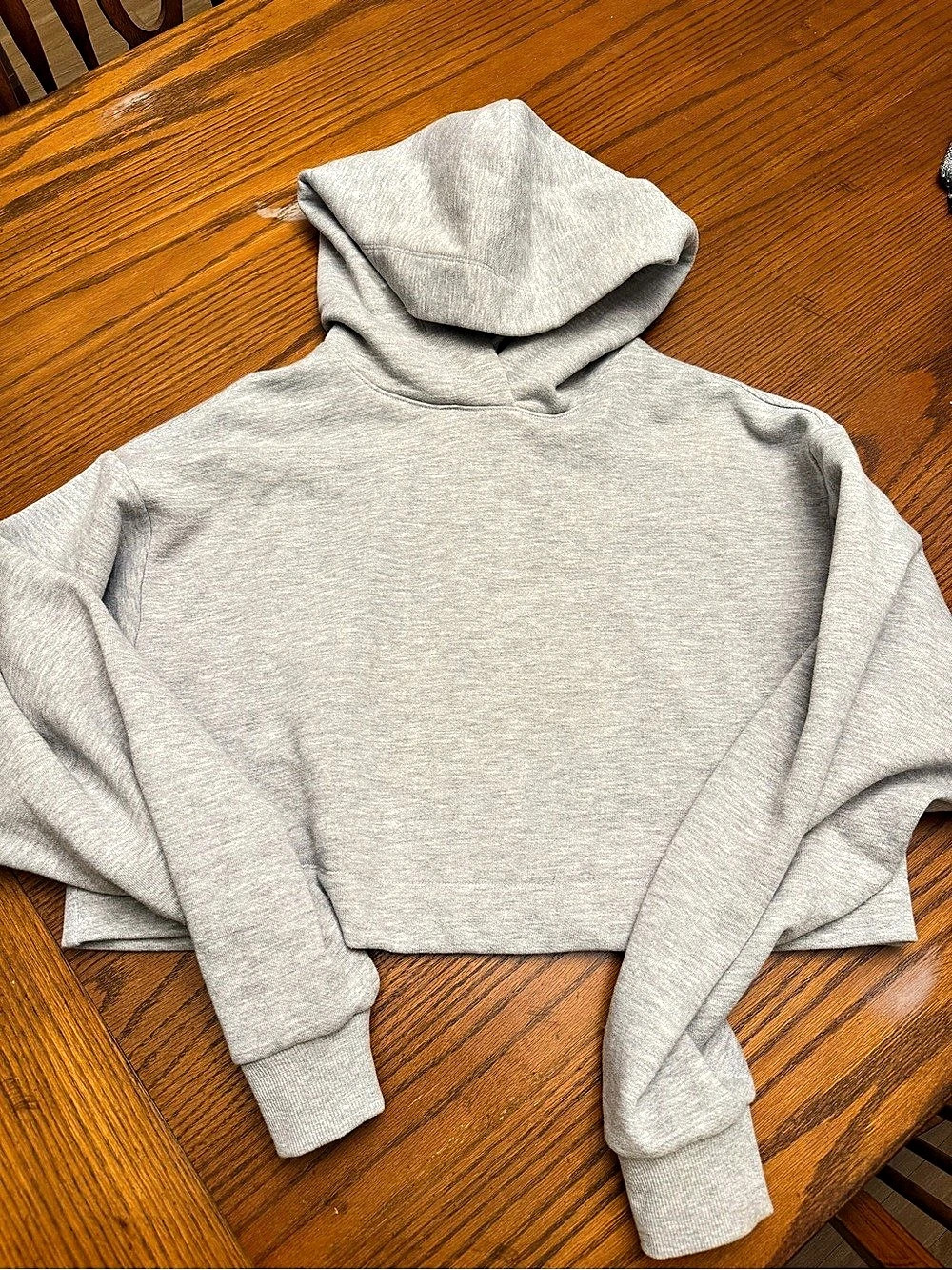 alo Cropped Hoodie in Gray Like New